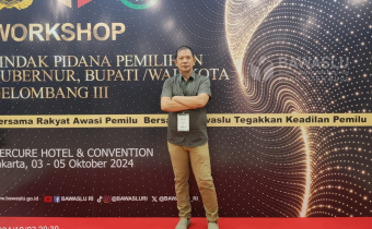 Anggota Bawaslu Kabupaten Buol, Ismajaya, saat hadir dalam kegiatan Workshop Tindak Pidana Pemilihan Gubernur, Bupati, dan Walikota di Hotel Mercure Ancol, Jakarta, yang digelar Bawaslu tanggal 3 sampai dengan 5 September 2024.